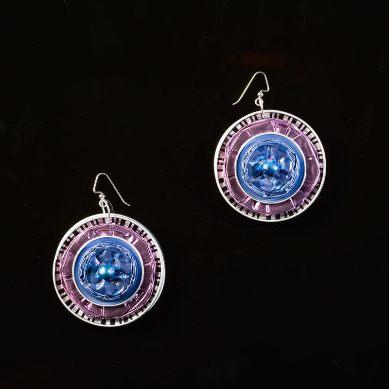 Lilac & Periwinkle Doppio Macchiato Earrings