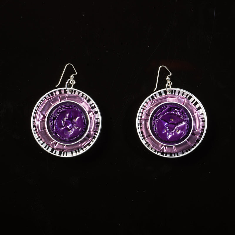 Lilac Purple Doppio Earrings